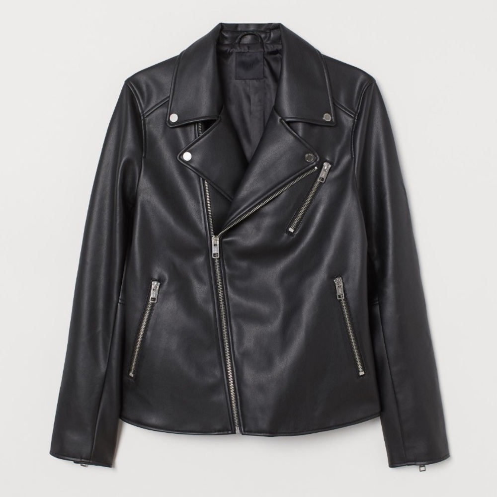 H&M Men’s Leather Biker Jacket